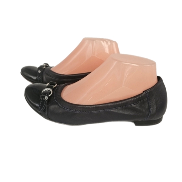 AGL Monika Cap Toe Ballet Flats – Size 38 (US 7.5) Black - Picture 3 of 9